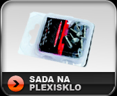 Duralové sady skrutiek na plexisklo motocykla